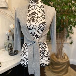 Express 3/4 sleeve front tie cardigan
